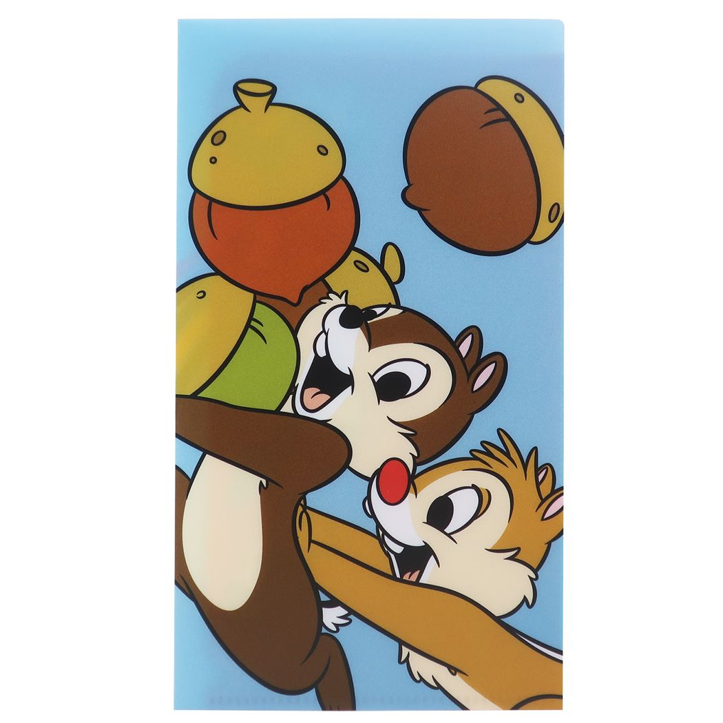 ディズニー チップ&デール キャラクター 不織布マスク携帯ケース Wポケット 抗菌 マスクケース どんぐり スモールプラネット プレゼント