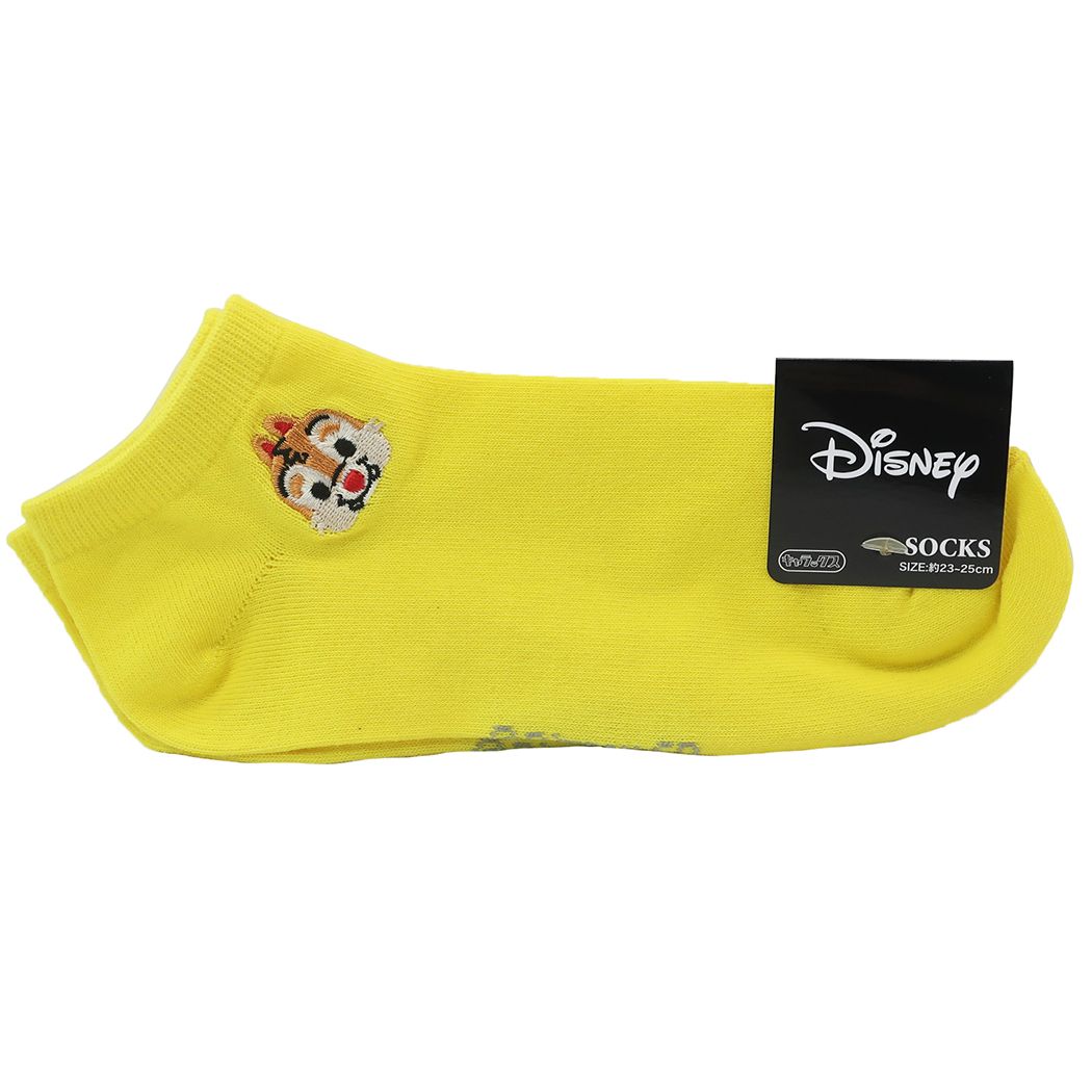 女性用 スニーカー靴下 チップ&デール レディース アンクル 刺繍 ソックス ディズニー Dale スクールソックス プレゼント