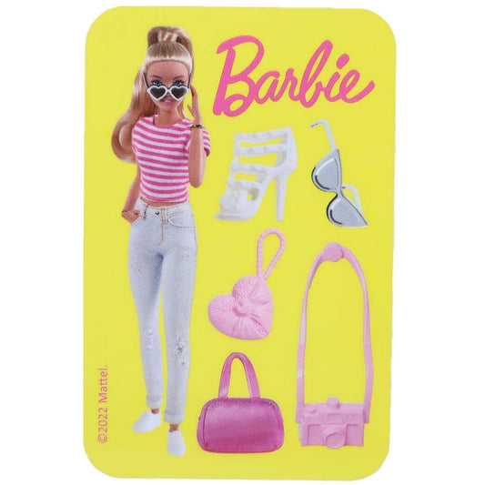 バービー Barbie キャラクター ダイカットシール ダイカットビニールステッカー YE