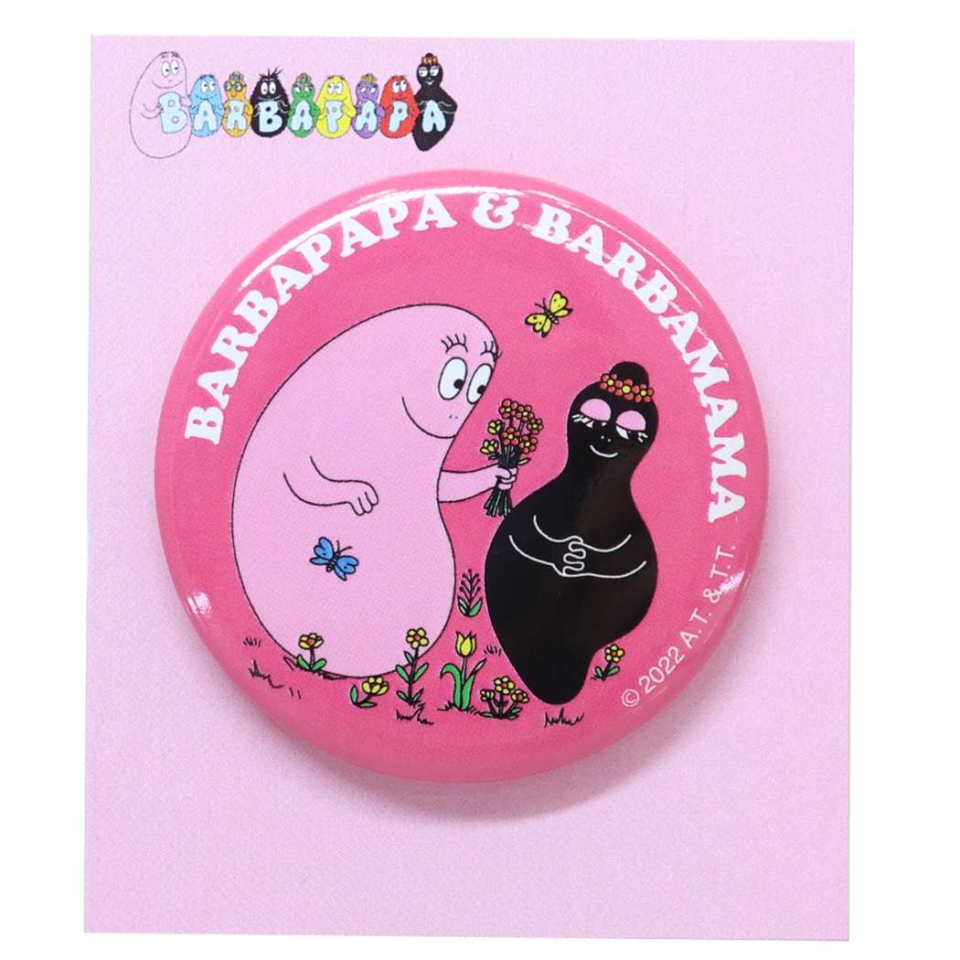 バーバパパ 缶バッジ カンバッジ バーバーパパ&バーバママ BARBAPAPA スモールプラネット プレゼント 男の子 女の子 ギフト
