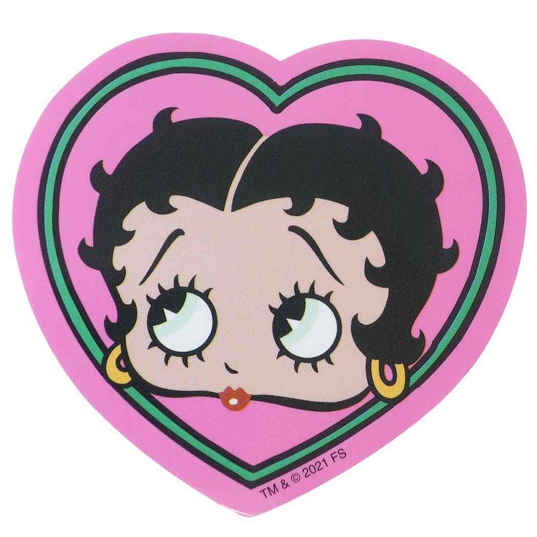 ベティブープ ダイカット ビニール ステッカー ビッグシール フェイス ハート BETTY BOOP スモールプラネット コレクション雑貨 デコシール
