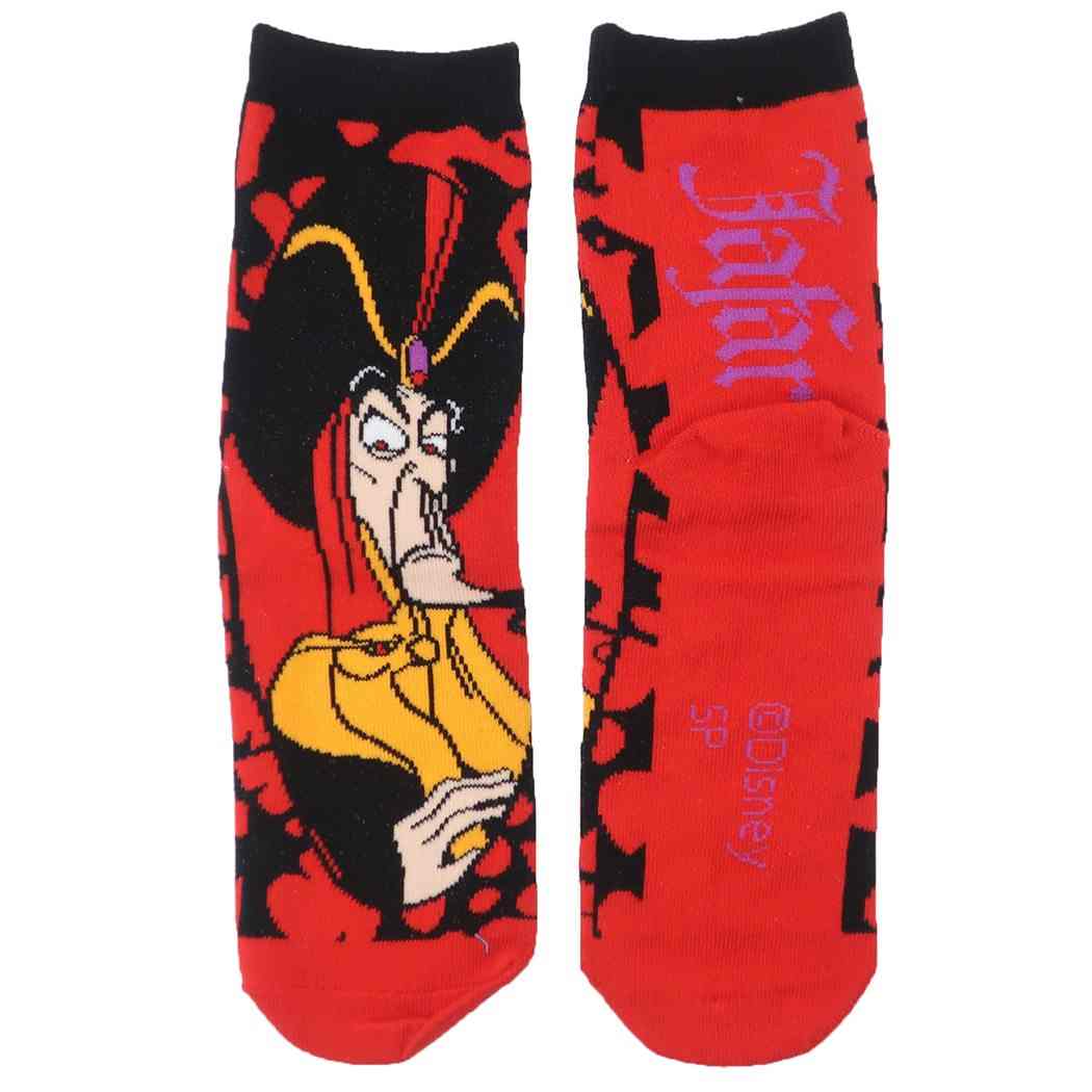 アラジン ディズニー キャラクター 女性用 靴下 レディース ミドルソックス ジャファーレッド プレゼント 男の子 女の子 ギフト