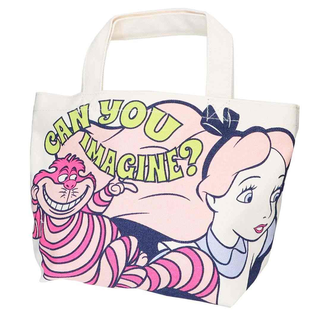 ふしぎの国のアリス キャラクター ランチバッグ マチ付バッグ アリスとチェシャ猫 ディズニー