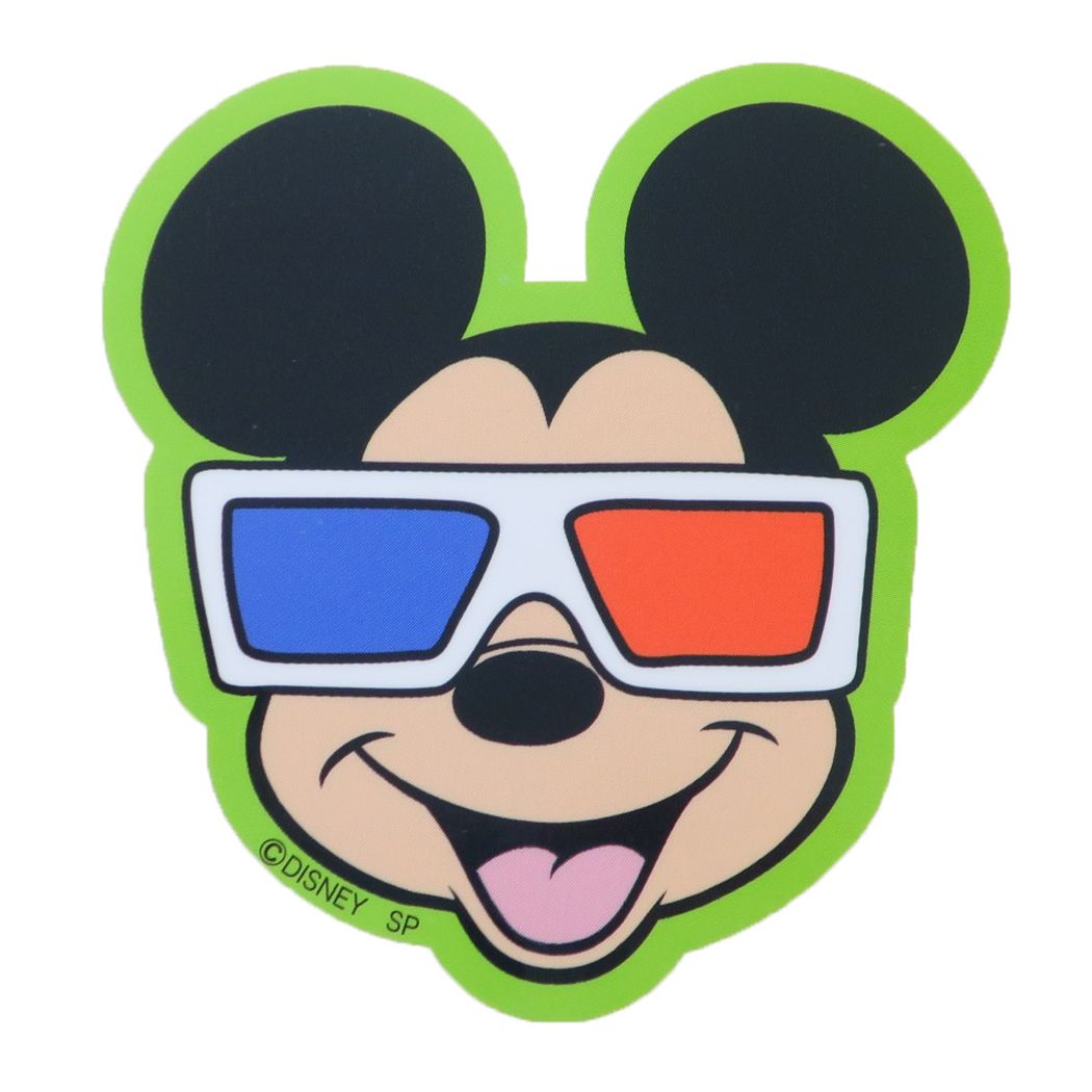 ミッキーマウス ディズニー キャラクター ステッカー キャラクター 3Dグラス デコれる