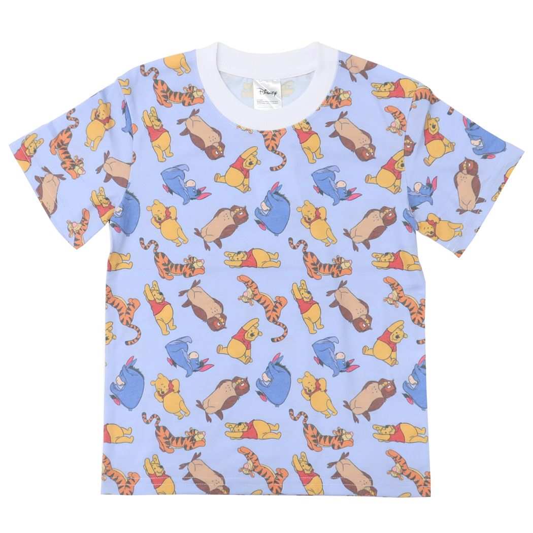くまのプーさん グッズ 子供用Tシャツ キャラクター キッズT-SHIRTS 仲間 パターン キッズ120