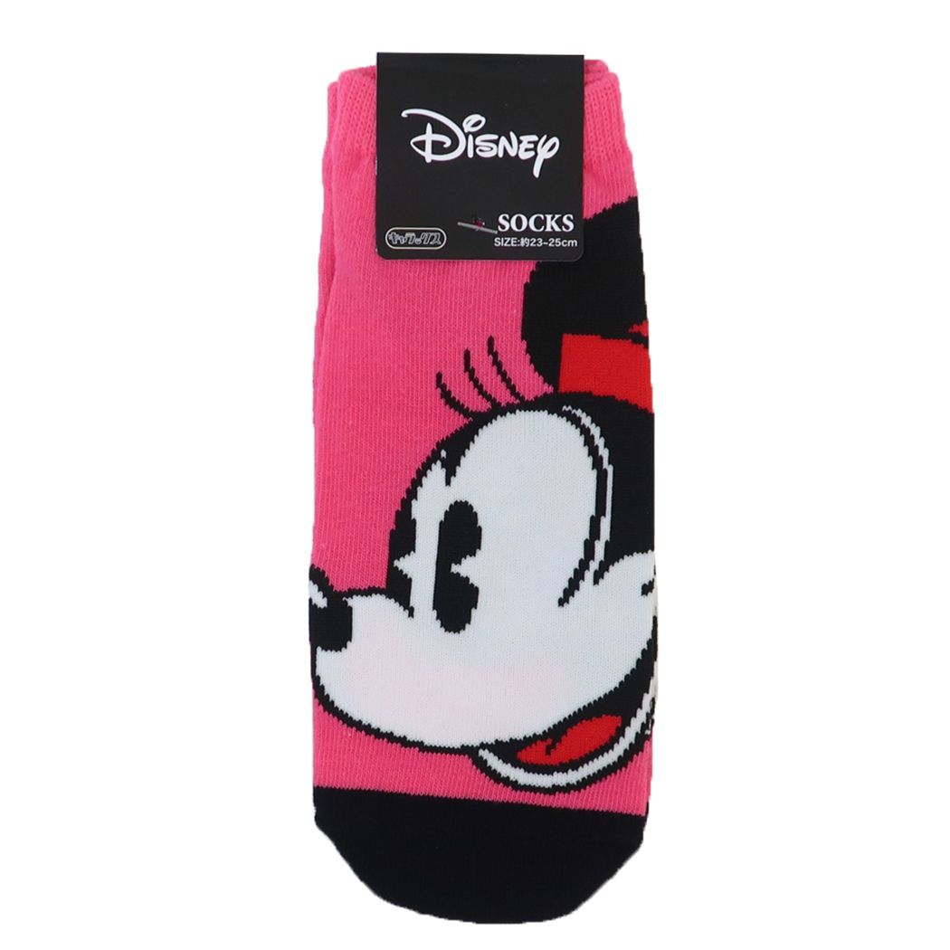 ミニーマウス レディースソックス ディズニー 女性用靴下 キャラクター カオカオ