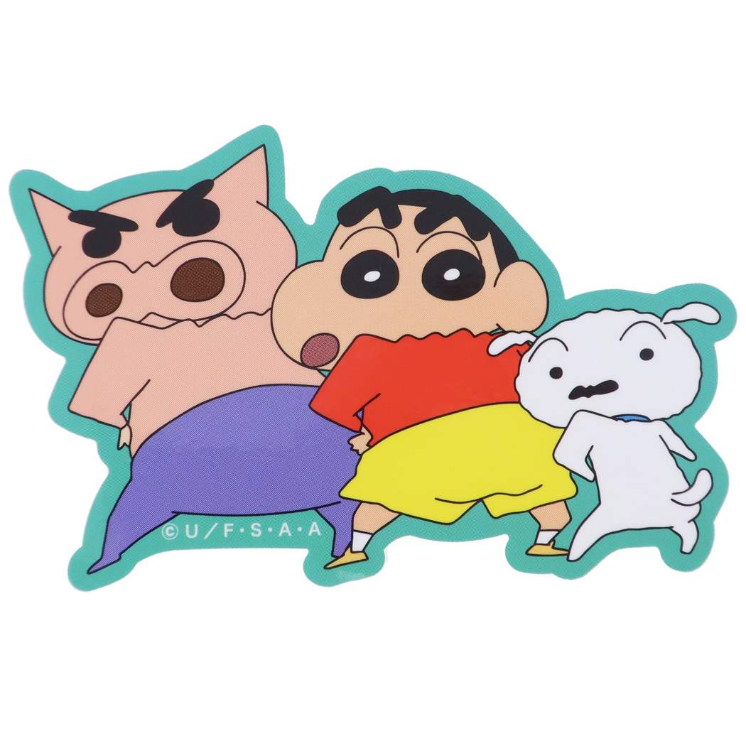 クレヨンしんちゃん アニメキャラクター ビッグシール ダイカットビニールステッカー おしり プレゼント 男の子 女の子 ギフト