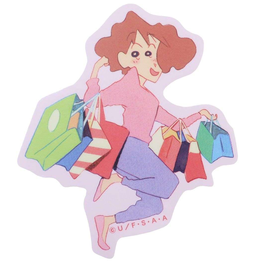 クレヨンしんちゃん ビッグシール ダイカットビニールステッカー 30th みさえ スモールプラネット プレゼント 男の子 女の子 ギフ