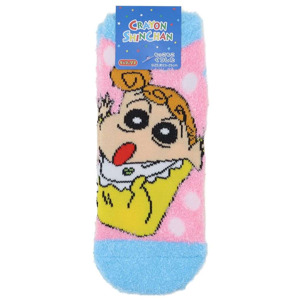 クレヨンしんちゃん もこもこソックス もっこもこ靴下 ひまわり 臼井儀人 スモールプラネット
