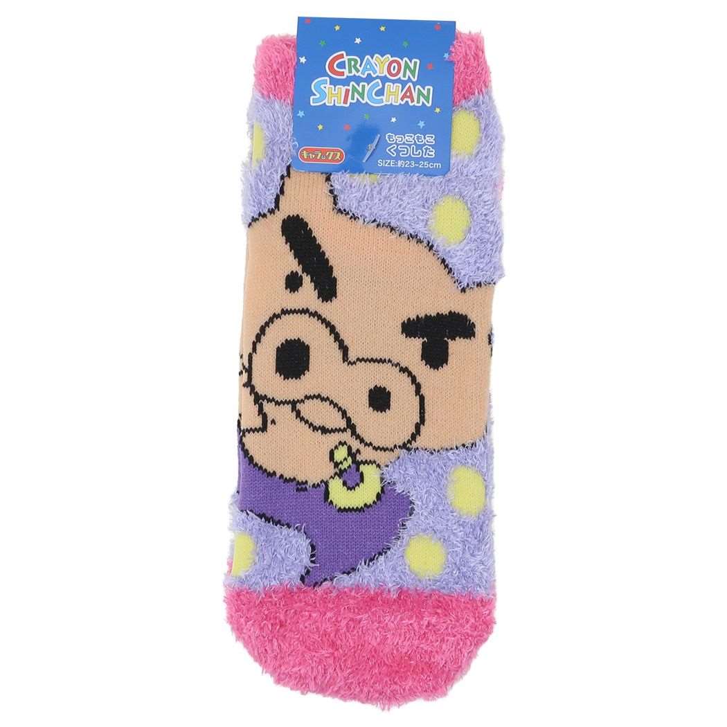 クレヨンしんちゃん もっこもこ靴下 もこもこソックス ぶりぶりざえもん 臼井儀人 アニメキャラクター