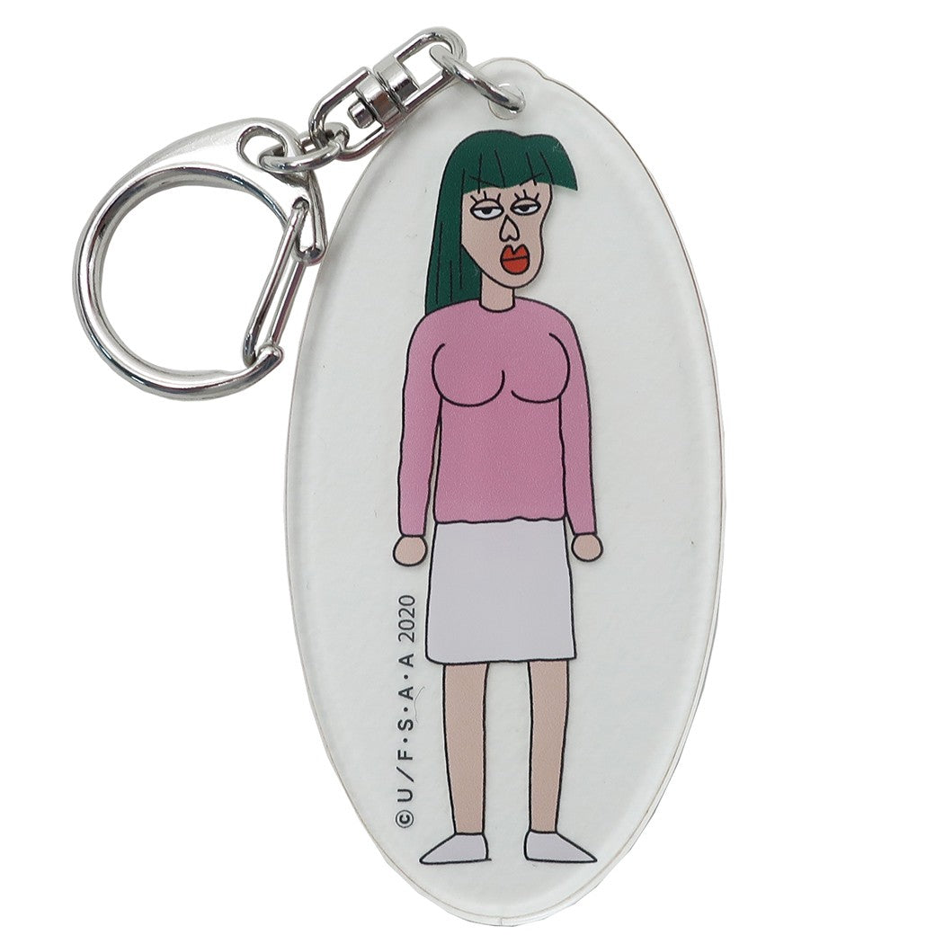 映画クレヨンしんちゃん 激突 ラクガキングダムとほぼ四人の勇者 キーリング ダイカット アクリルキーホルダー ニセななこ グッズ アニメキャラクターク