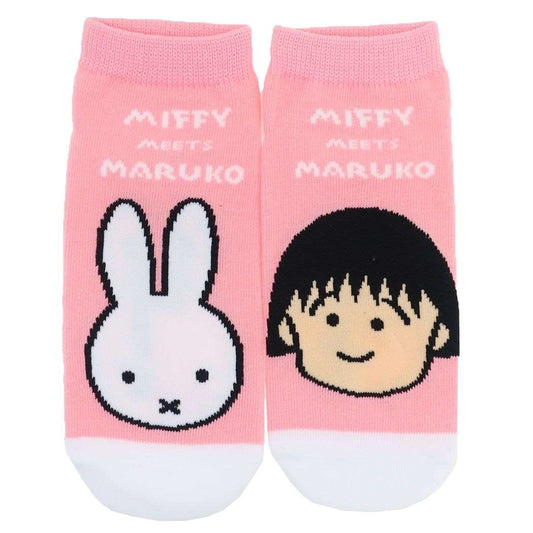 ミッフィー ちびまる子ちゃん レディースソックス 女性用靴下 miffy meets maruko フェイスPK ディックブルーナ プレゼン