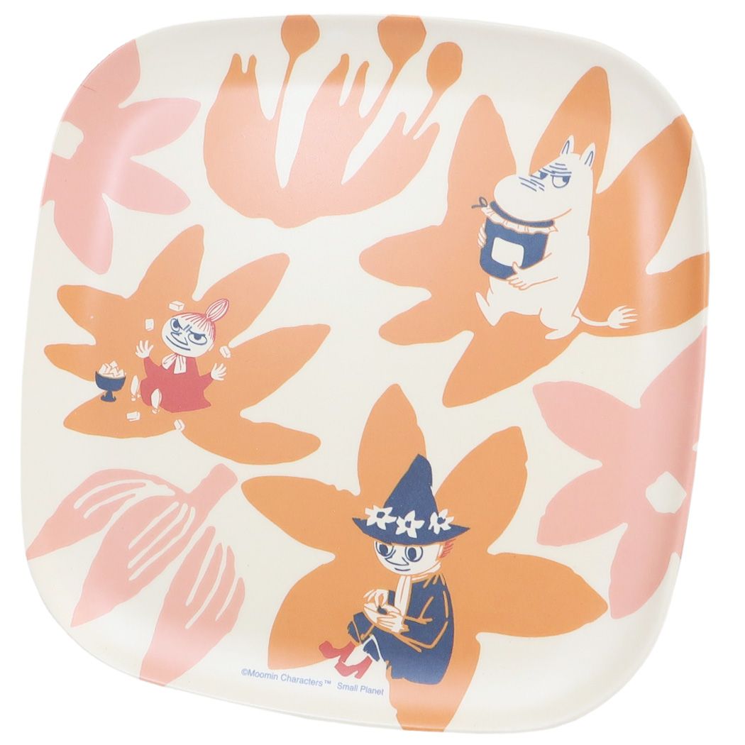 ムーミン バンブースクエアプレート 中皿 フラワー 北欧 プレゼント 男の子 女の子 ギフト