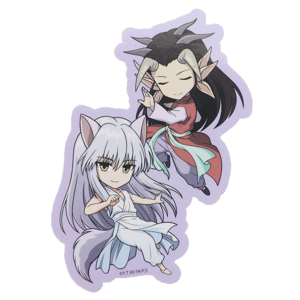 幽遊白書 シール ステッカー ビニール ダイカット 妖狐蔵馬と黄泉 少年ジャンプ アニメキャラクター グッズ プレゼント 男の子 女の
