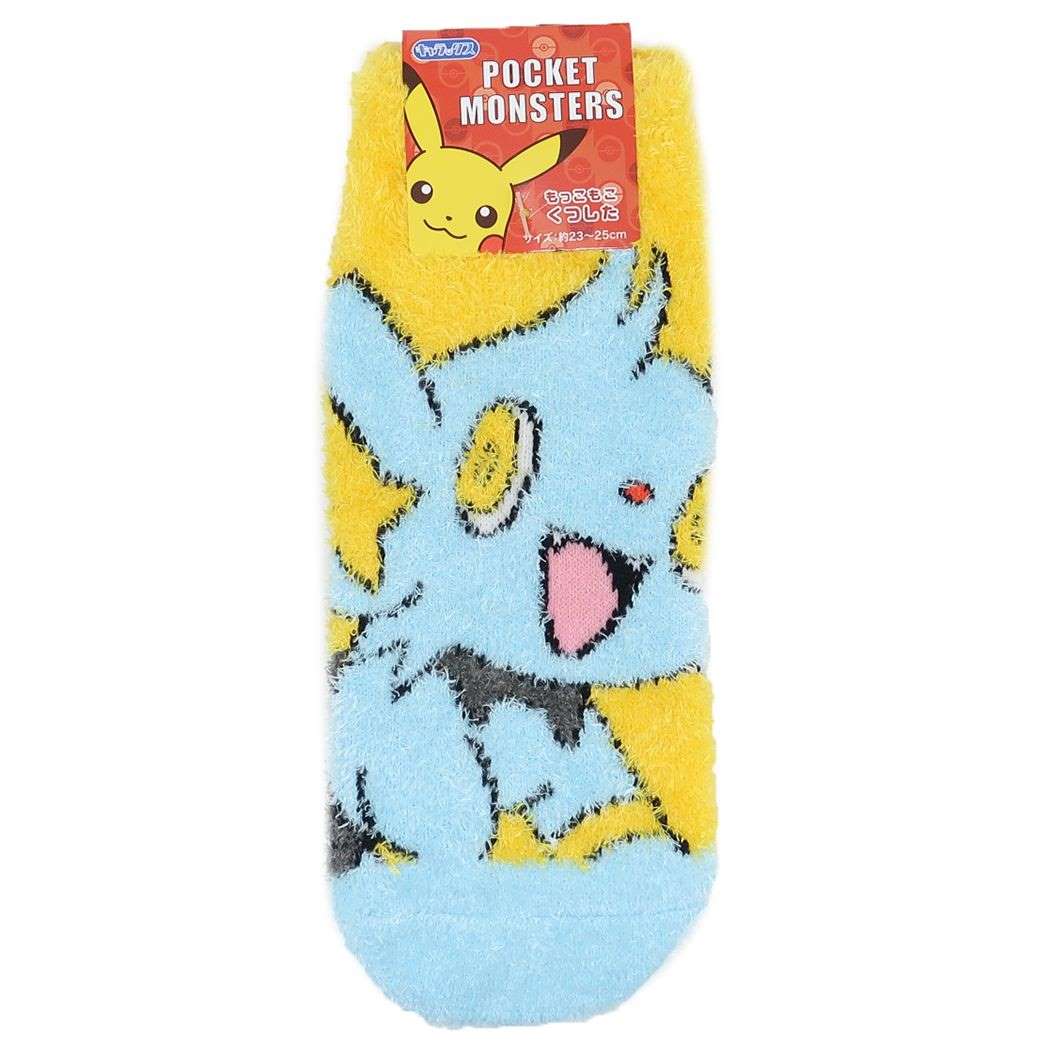 ポケットモンスター 女性用防寒室内靴下 レディースもこもこショートソックス コリンクアップ ポケモン スモールプラネット プレゼント
