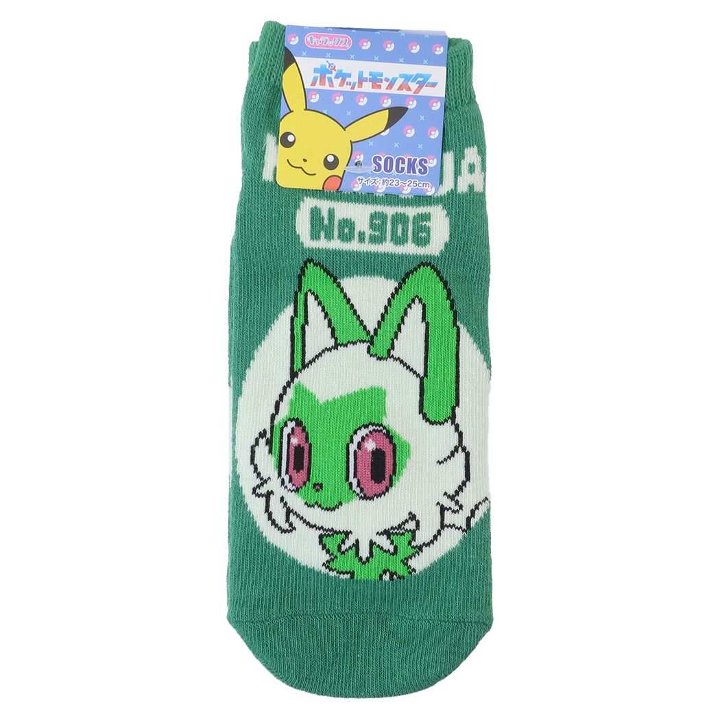 ポケットモンスター 靴下レディース キャラックス ニャオハ ポケモン スモールプラネット