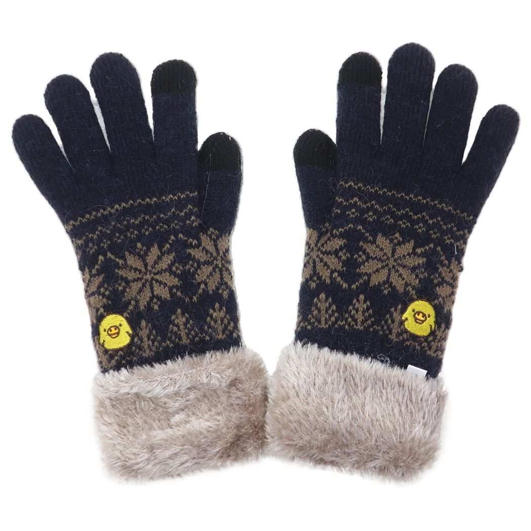 リラックマ 手袋 スマホ対応手袋 キイロイトリ サンエックス スモールプラネット
