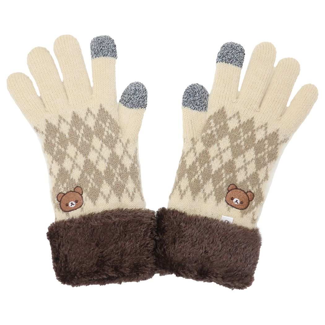 リラックマ スマホ対応手袋 手袋 チャイロコグマ サンエックス キャラクター