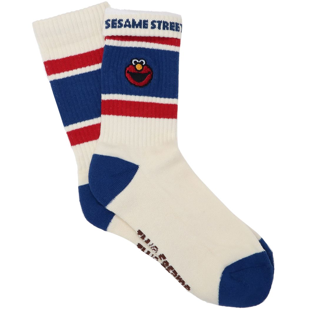 セサミストリート キャラクター 女性用靴下 Old School Socks レディース ワンポイント刺繍ソックス エルモ プレゼント