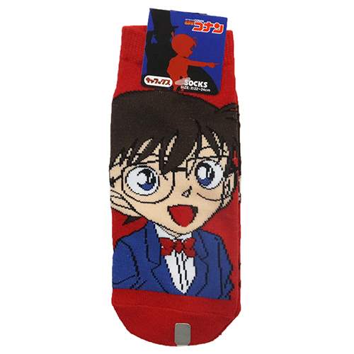 靴下:レディース 名探偵コナン 女性用ソックス コナンアップ RD スモールプラネット プレゼント 男の子 女の子 ギフト