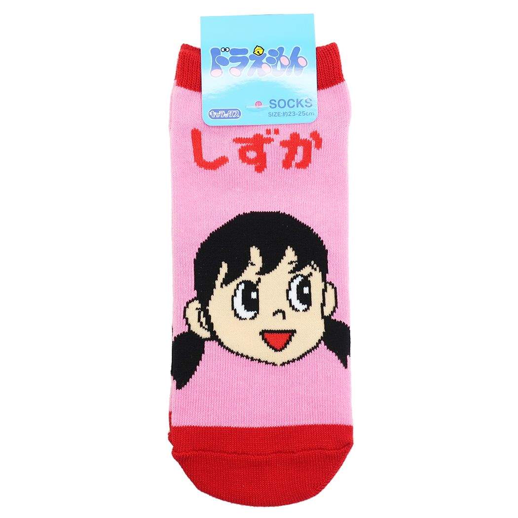 ドラえもん 藤子F不二雄 アニメキャラクター 女性用 靴下 レディース ソックス しずかフェイス スモールプラネット プレゼント 男の