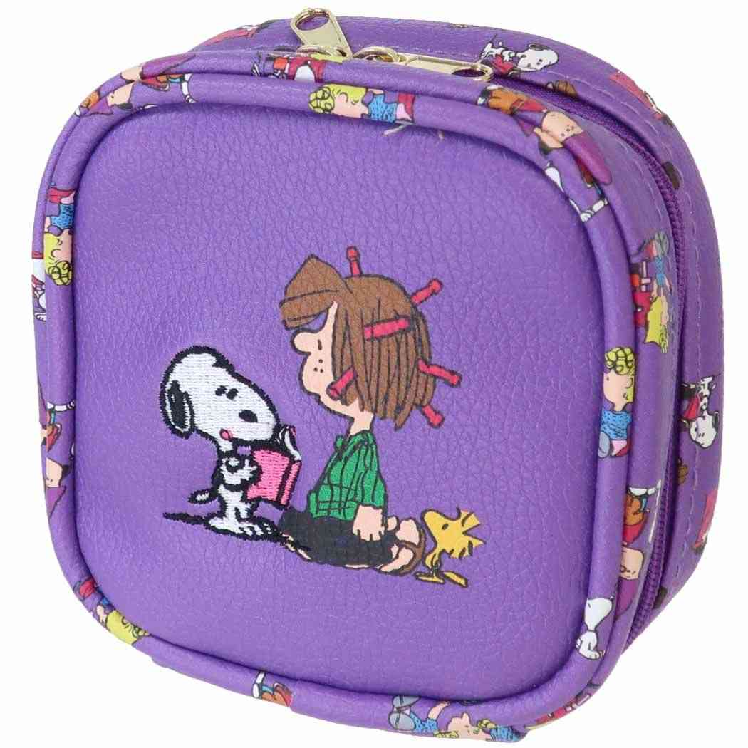 スヌーピー グッズ アクセサリー収納 ピーナッツ キャラクター 刺繍コスメティックポーチ プレゼント 男の子 女の子 ギフト