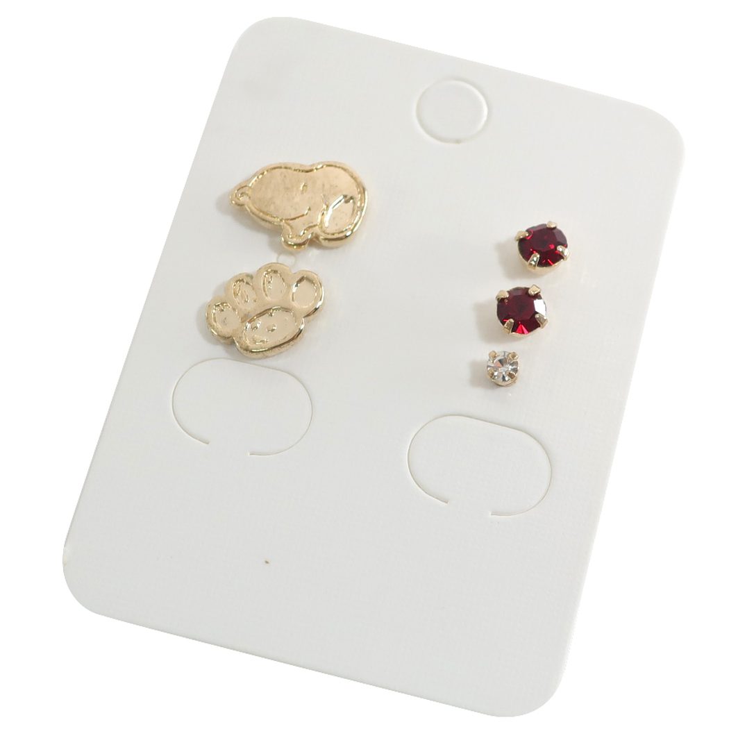 スヌーピー アクセサリー ピアス 5Pセット にっこり ピーナッツ キャラクター グッズ プレゼント 男の子 女の子 ギフト