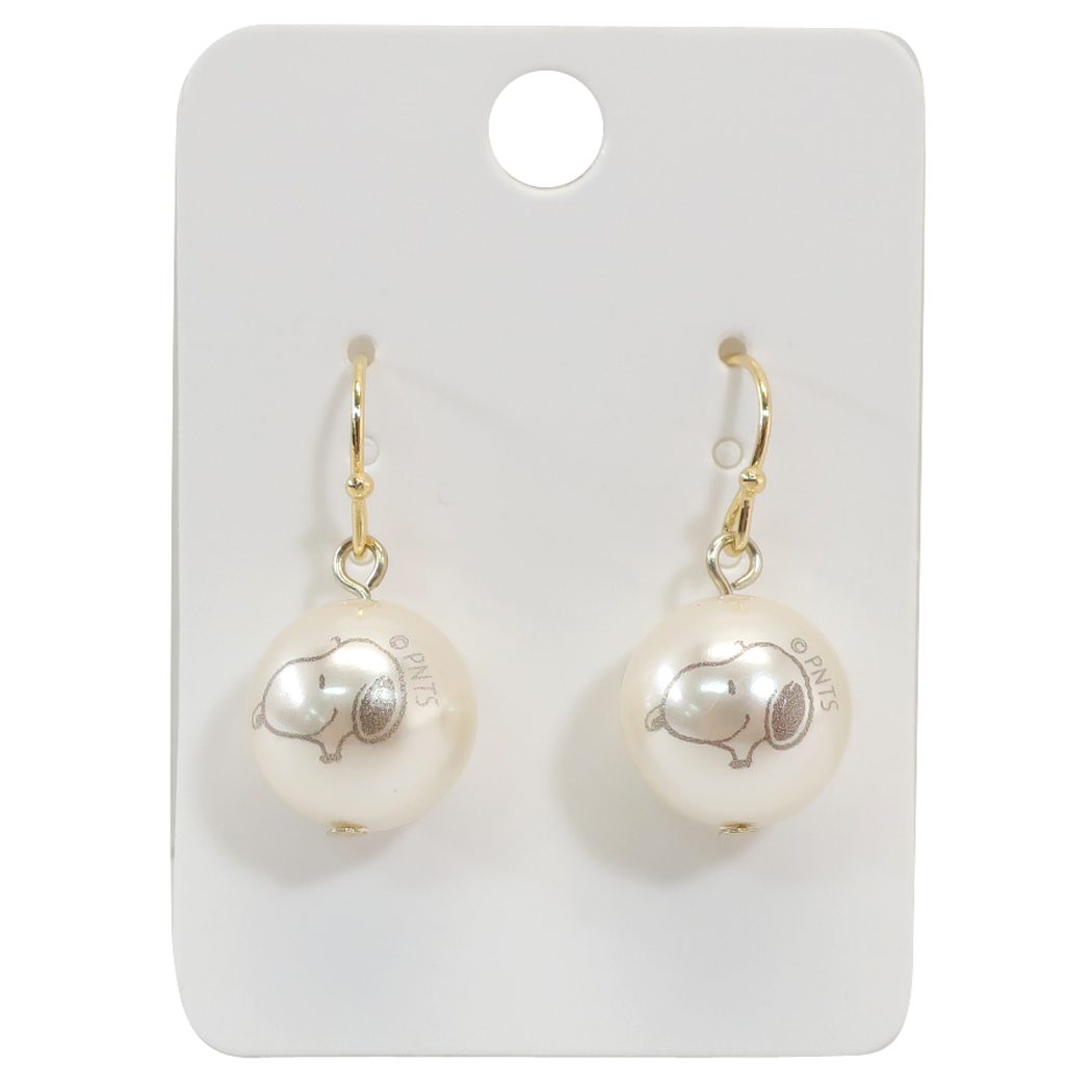 スヌーピー ピーナッツ キャラクター ピアス アクセサリー にっこりパール スモールプラネット プレゼント 男の子 女の子 ギフト