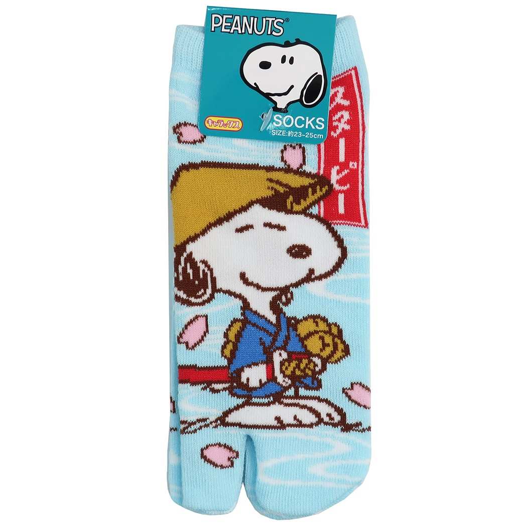 女性用 靴下 スヌーピー レディース 足袋 ソックス ピーナッツ スヌーピー和柄 23~25cm インバウンド プレゼント 男の子 女