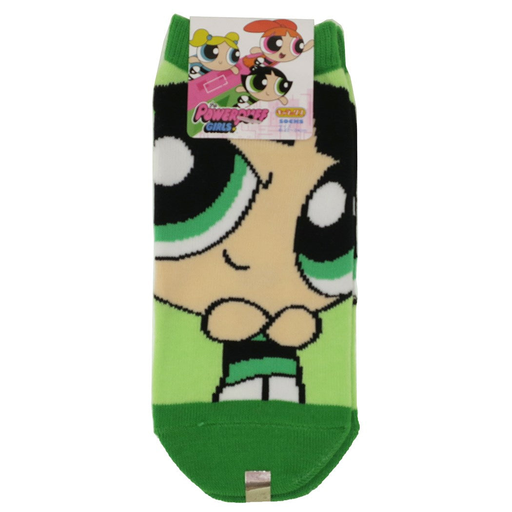 女性用 靴下 パワーパフガールズ レディース ソックス スモールプラネット バターカップ グッズ かわいい キャラクター プレゼント