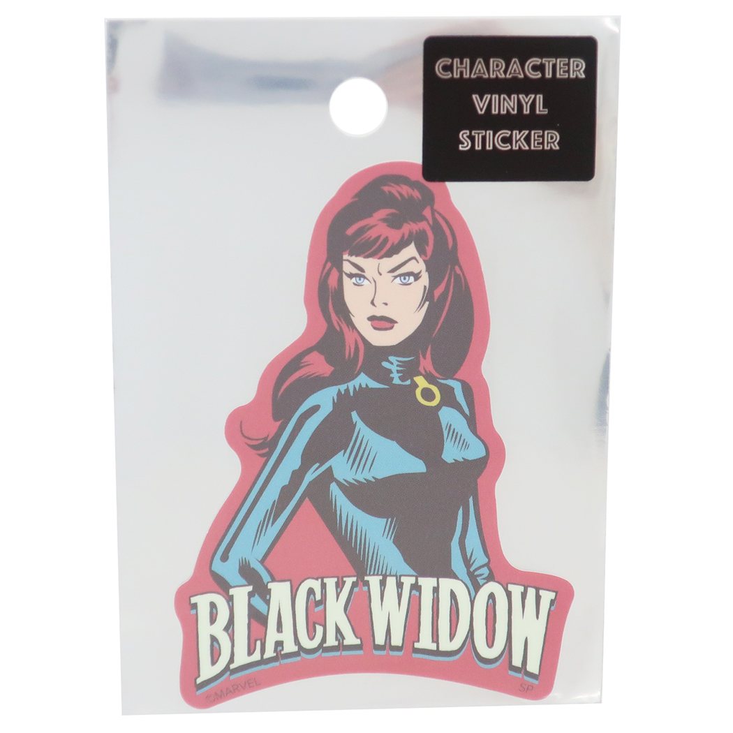 ブラックウィドウ グッズ ステッカー ダイカット ビニール MARVEL キャラクター シール プレゼント 男の子 女の子 ギフト