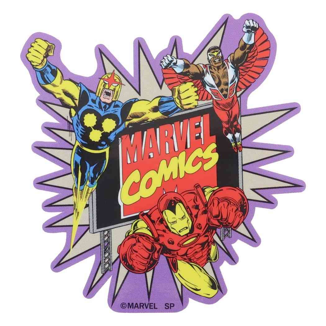 マーベル キャラクターステッカー ダイカットシール トリオ パープル MARVEL キャラクター