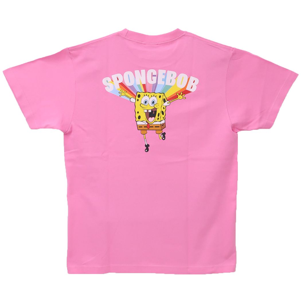 スポンジボブ グッズ Tシャツ キャラクター T-SHIRTS レインボー Lサイズ