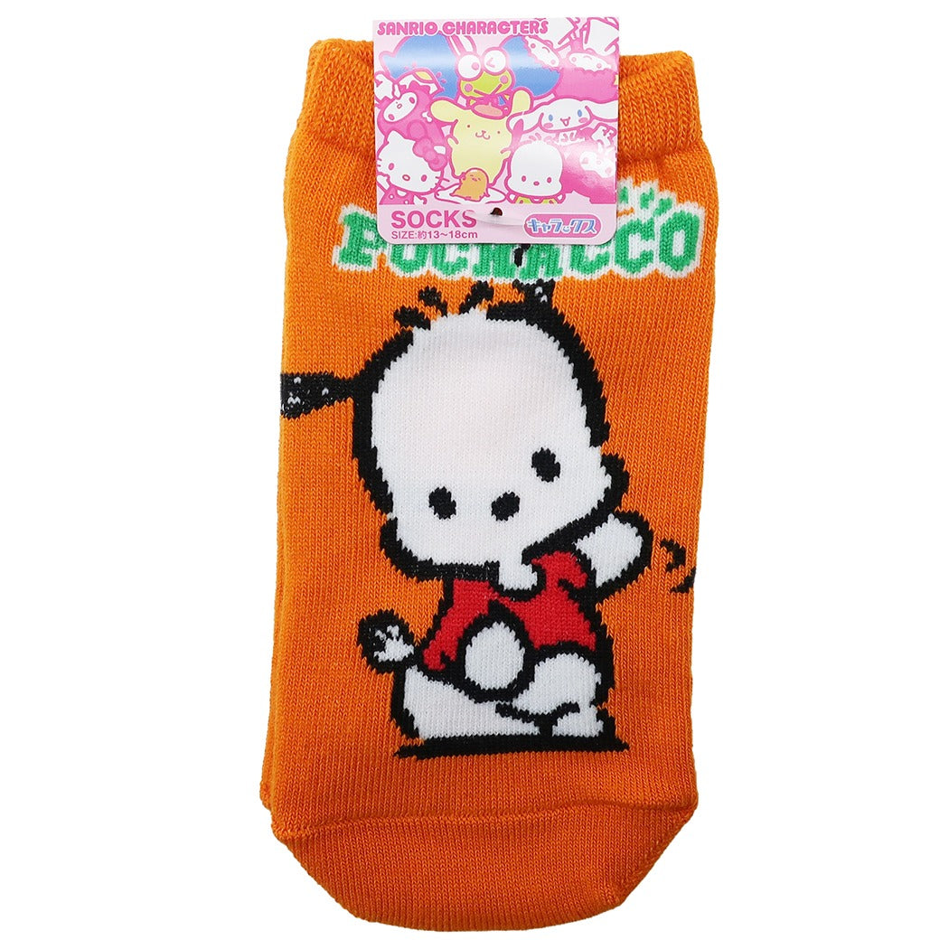 子供用 靴下 ポチャッコ キッズ ソックス サンリオ ロゴ 13-18cm キャラックス プレゼント 男の子 女の子 ギフト