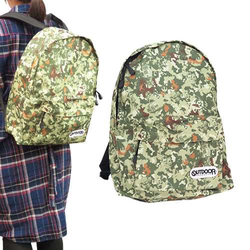 スターウォーズ×OUTDOOR グッズ デイパック STAR WARS 映画キャラクター メンズリュック 迷彩柄 29×44×10cm バックパックク
