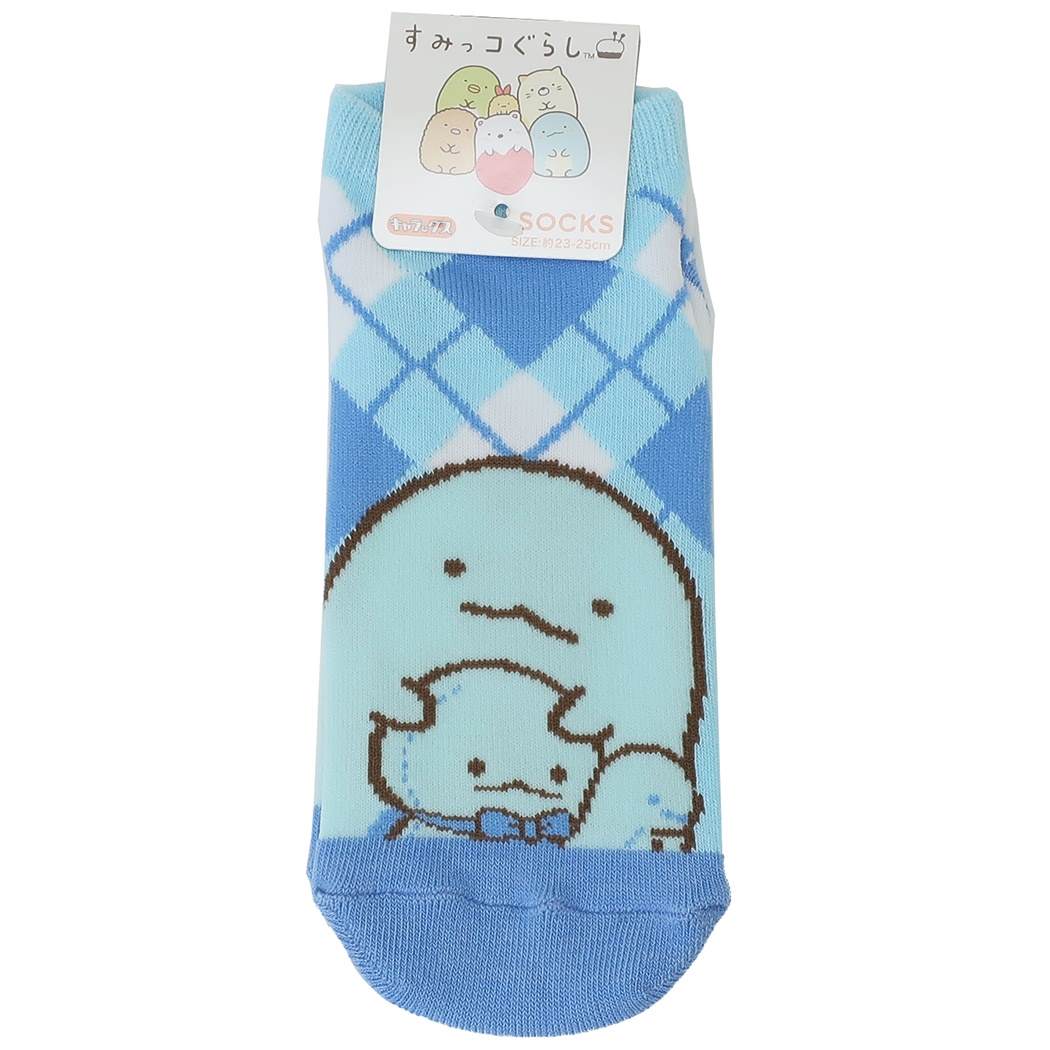 女性用 靴下 すみっコぐらし レディース ソックス ぬいぐるみシリーズ とかげ グッズ 23~25cm キャラクター プレゼント 男の