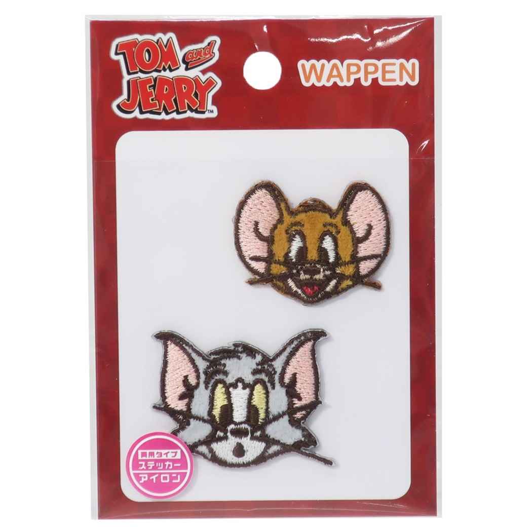 トム&ジェリー グッズ ワッペン 2枚セット キャラクター アイロンパッチ プレゼント 男の子 女の子 ギフト