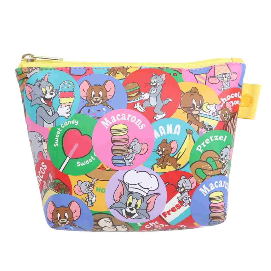 トム&ジェリー キャラクター コスメポーチ 舟形 ポーチ フード ぎっしり ワーナーブラザース プレゼント 男の子 女の子 ギフト