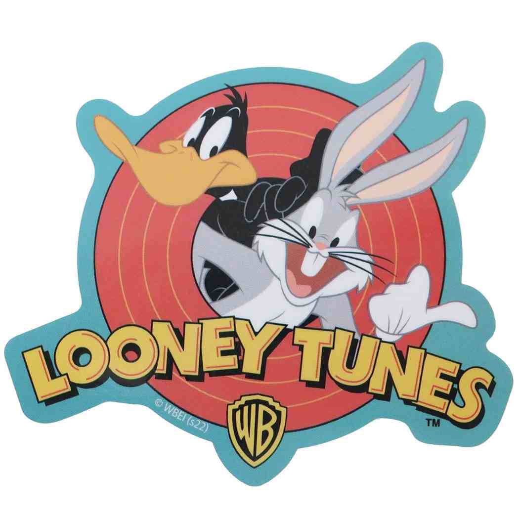 ルーニーテューンズ ビッグ シール ステッカー ダイカット ビニール バックスバニー&ダフィーダック LOONEY TUNES キャラクター