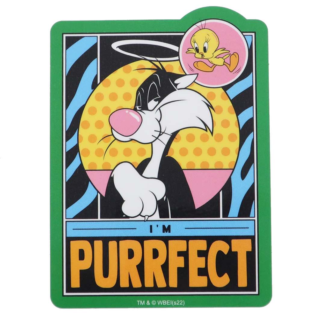 ビッグシール ダイカット ビニール ステッカー ルーニーテューンズ シルベスター パーフェクト LOONEY TUNES キャラクター プレ