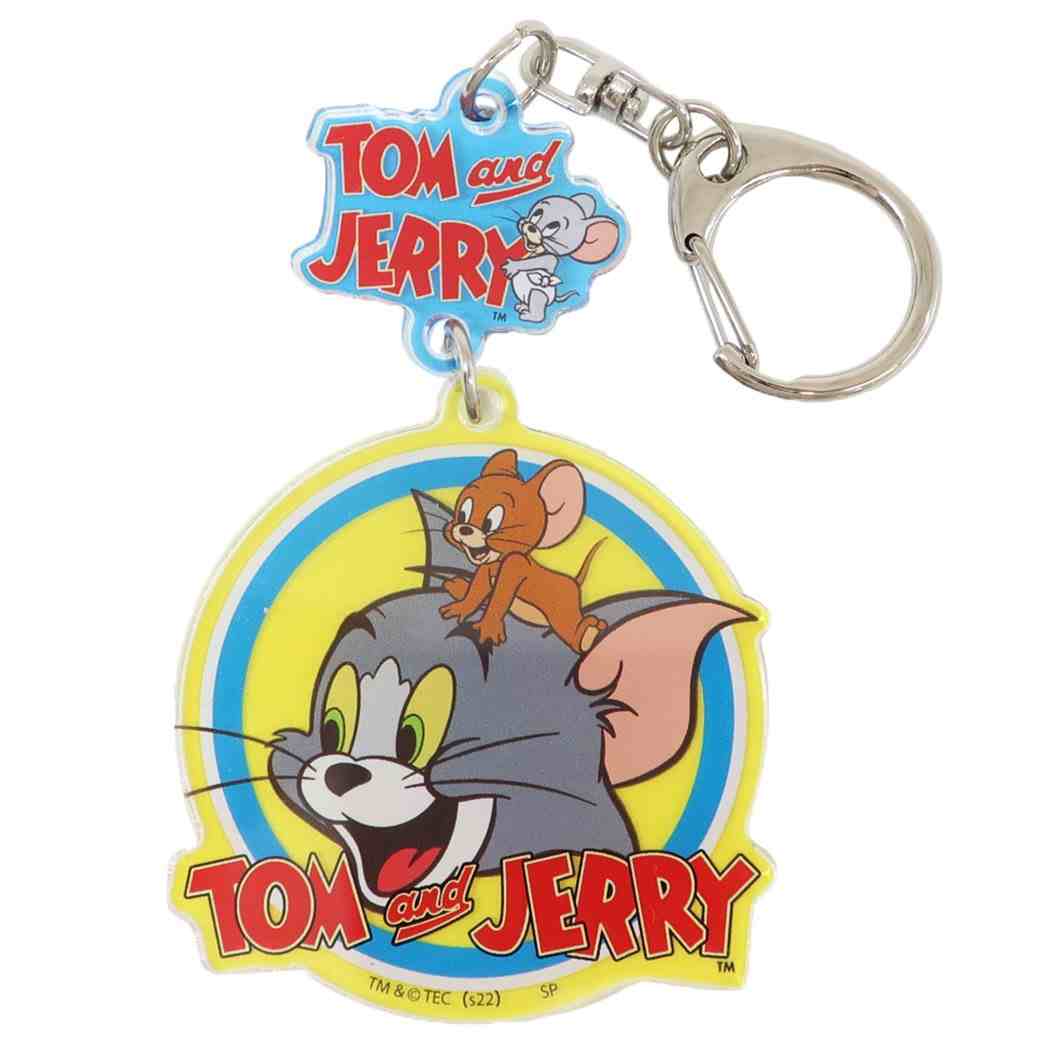 トムとジェリー キーリング ワーナーブラザース 2連 アクリルキーホルダー キャラクター トム&ジェリー プレゼント 男の子 女の子