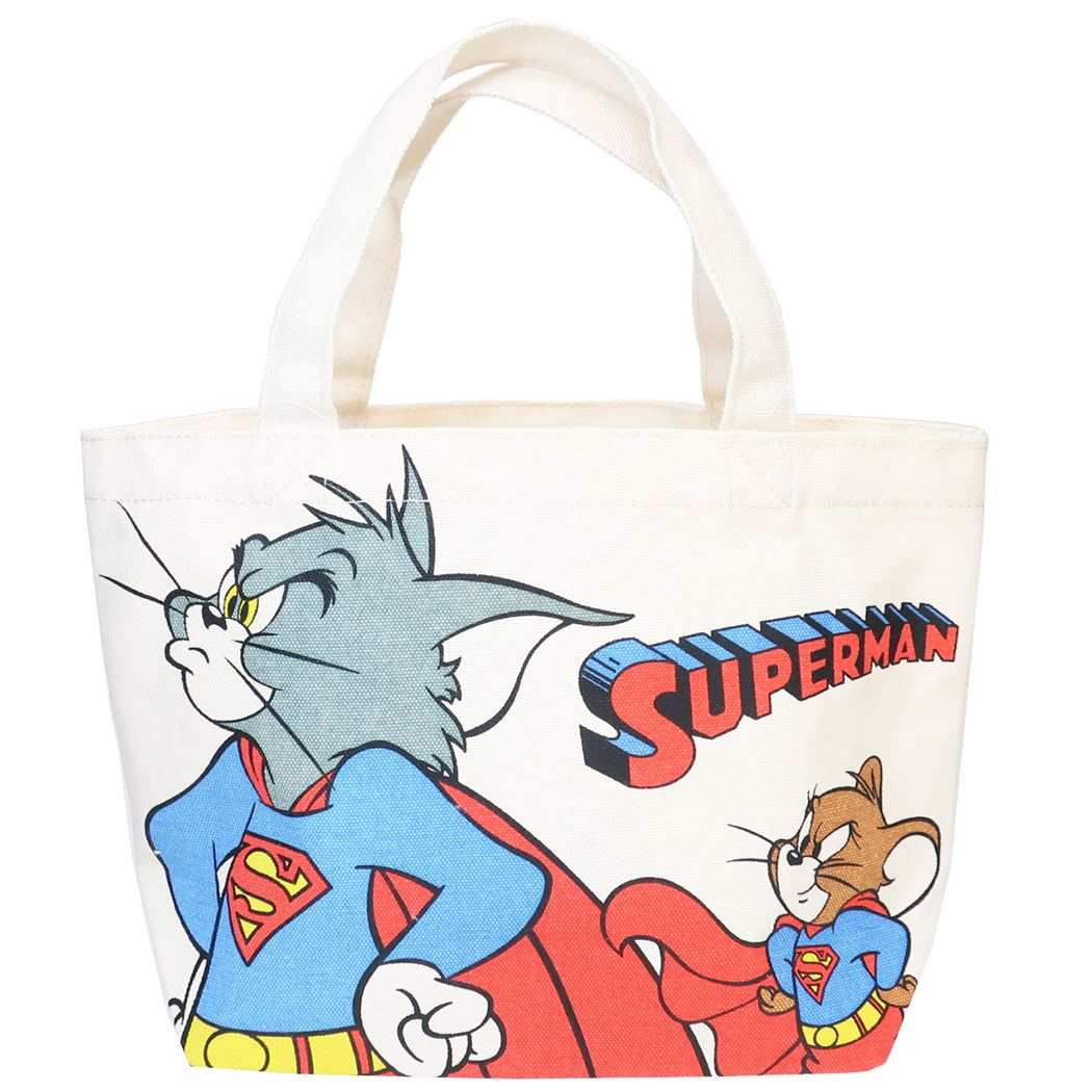 トムとジェリー ランチバッグ マチ付バッグ スーパーマン ワーナーブラザース スモールプラネット