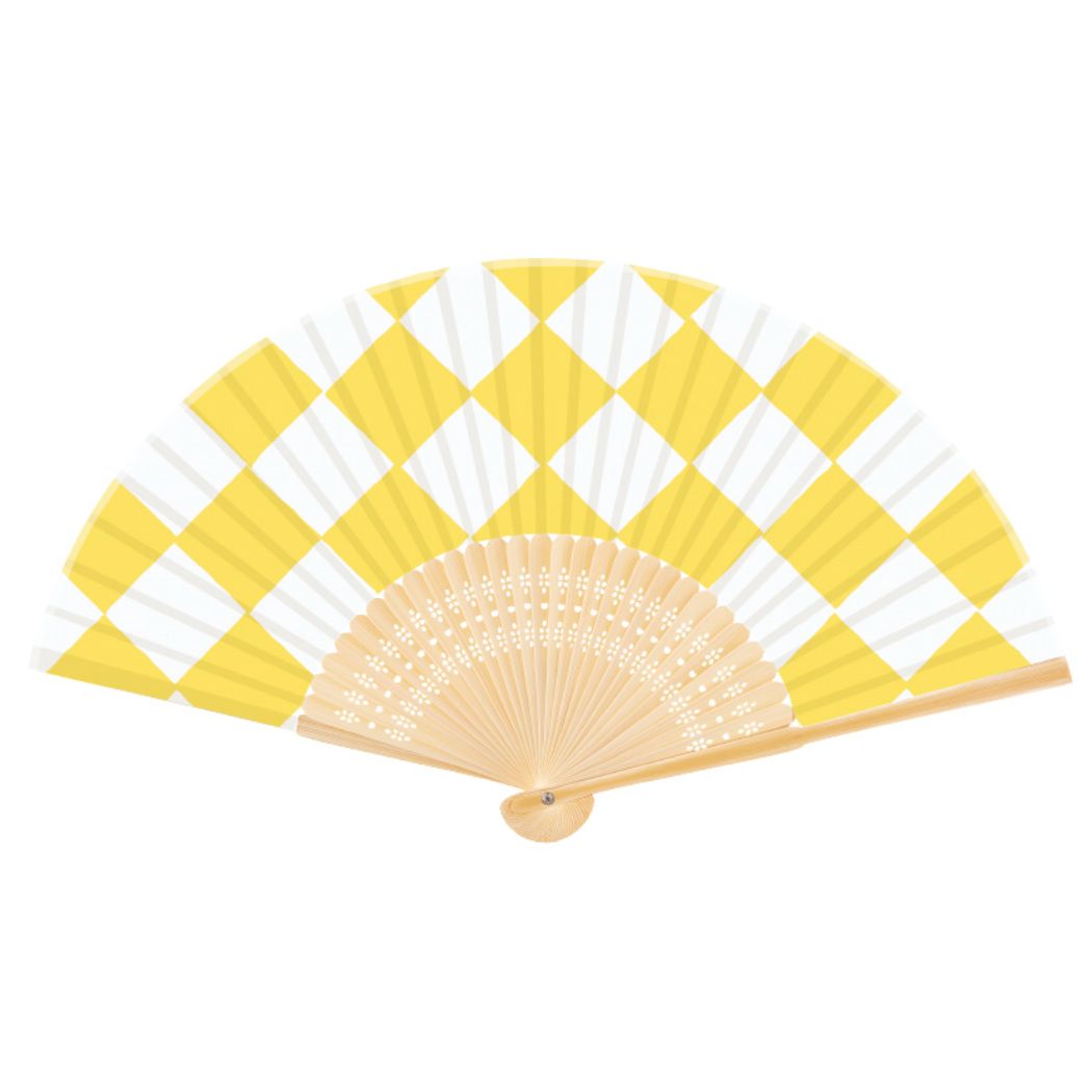 夏雑貨 扇子 Wamon 日本の紋様 市松 プレゼント 男の子 女の子 ギフト