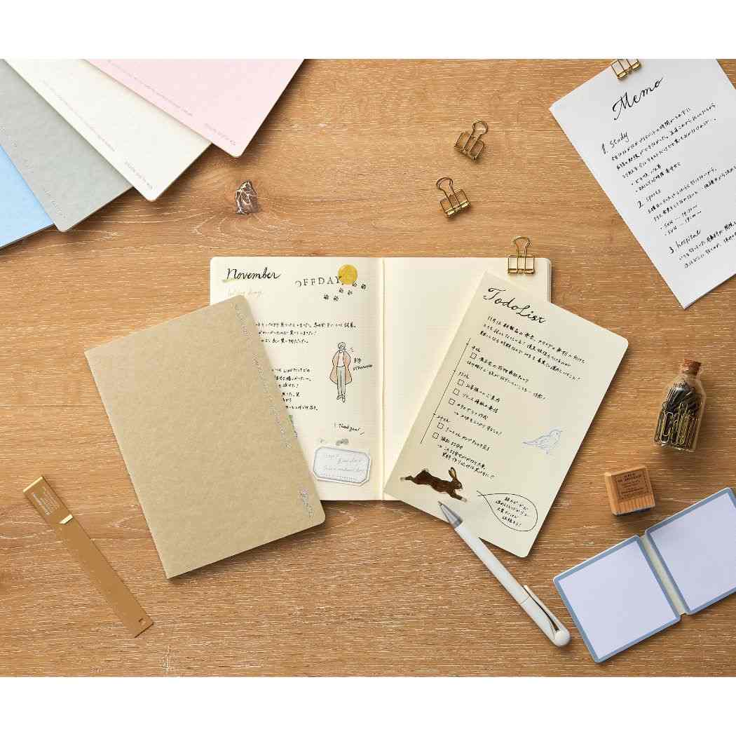 方眼ノート kleid クレイド Tiny grid notes B6 Beige おしゃれ文具 プレゼント 男の子 女の子 ギフト