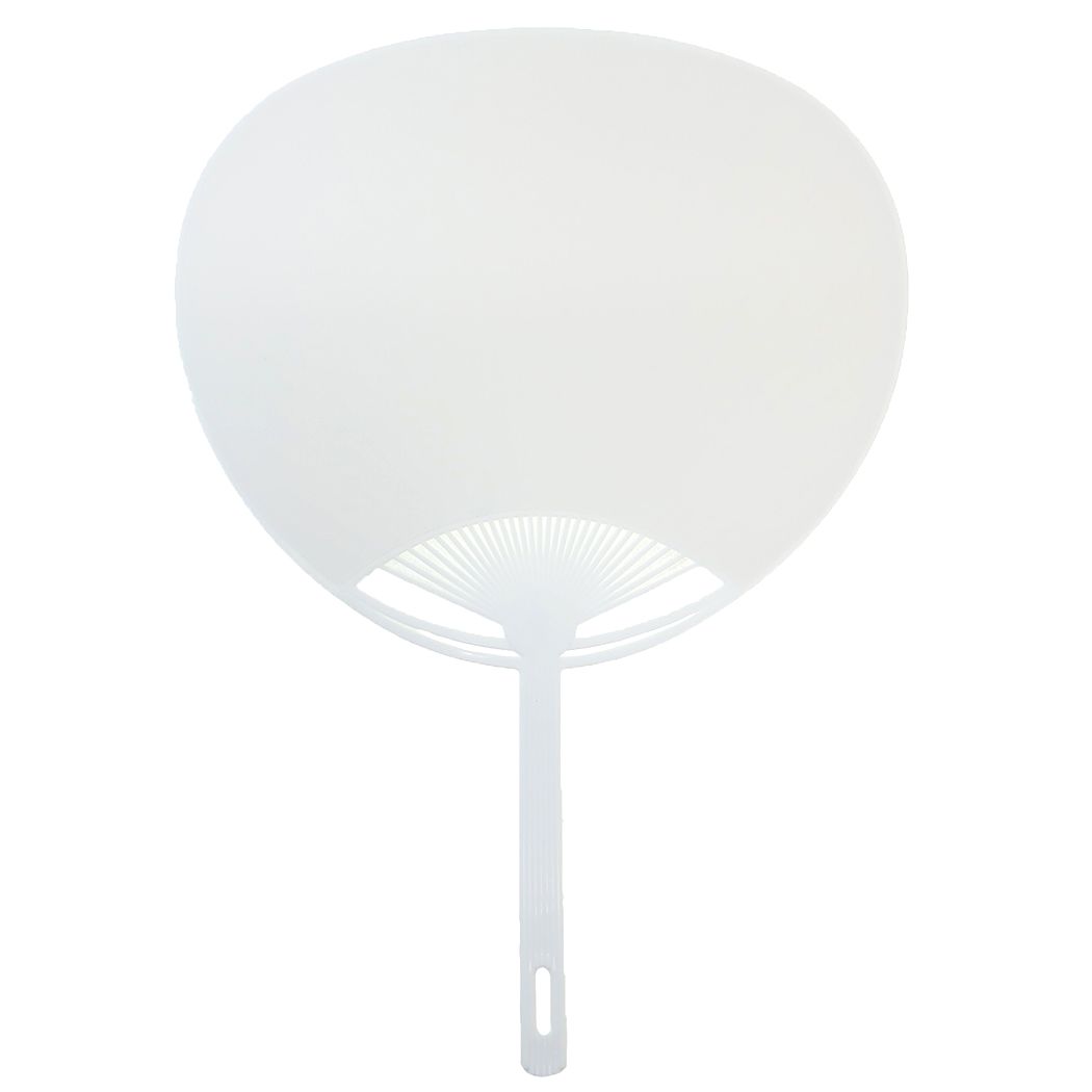 夏雑貨 実用うちわ 白 新日本カレンダー