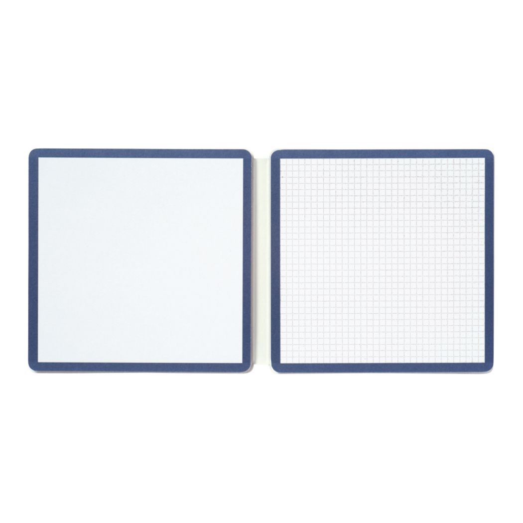 付箋 kleid クレイド Side color memo label スクエア2wayふせん Woodland Blue Navy 新日本カレンダー