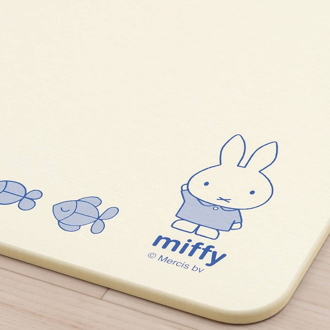 ミッフィー ディックブルーナ 絵本キャラクター バス用品 珪藻土バスマット さかなのこうしん ブルー プレゼント 男の子 女の子 ギフ