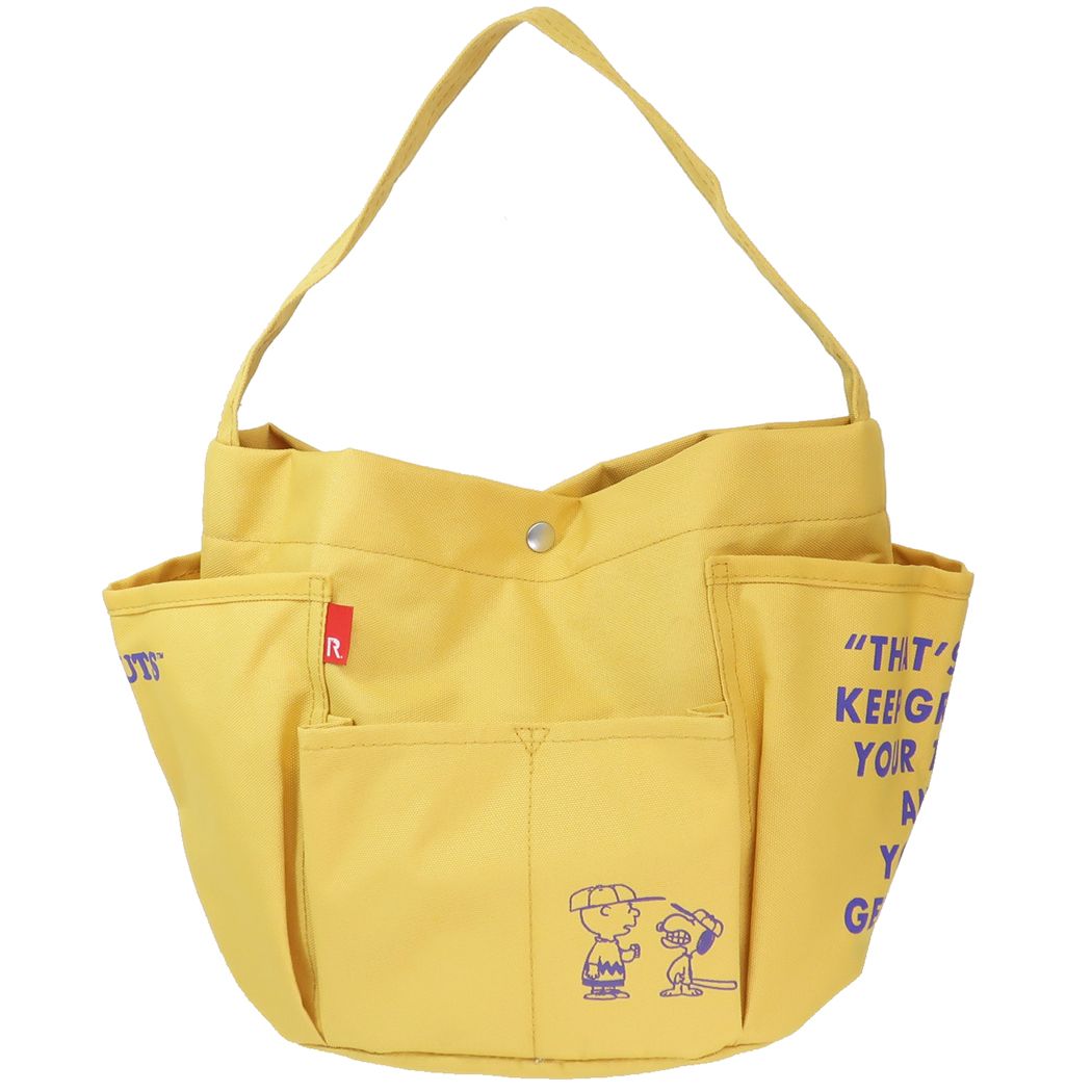 スヌーピー ミニバッグ IP.DELI デリ.ポケッツ 手提げトート OCHER ピーナッツ ルートート プレゼント 男の子 女の子