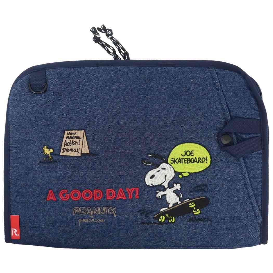 スヌーピー IP Pimotte ピモッテ ノート型PC用トート タブレットケース Navy ピーナッツ プレゼント 男の子 女の子