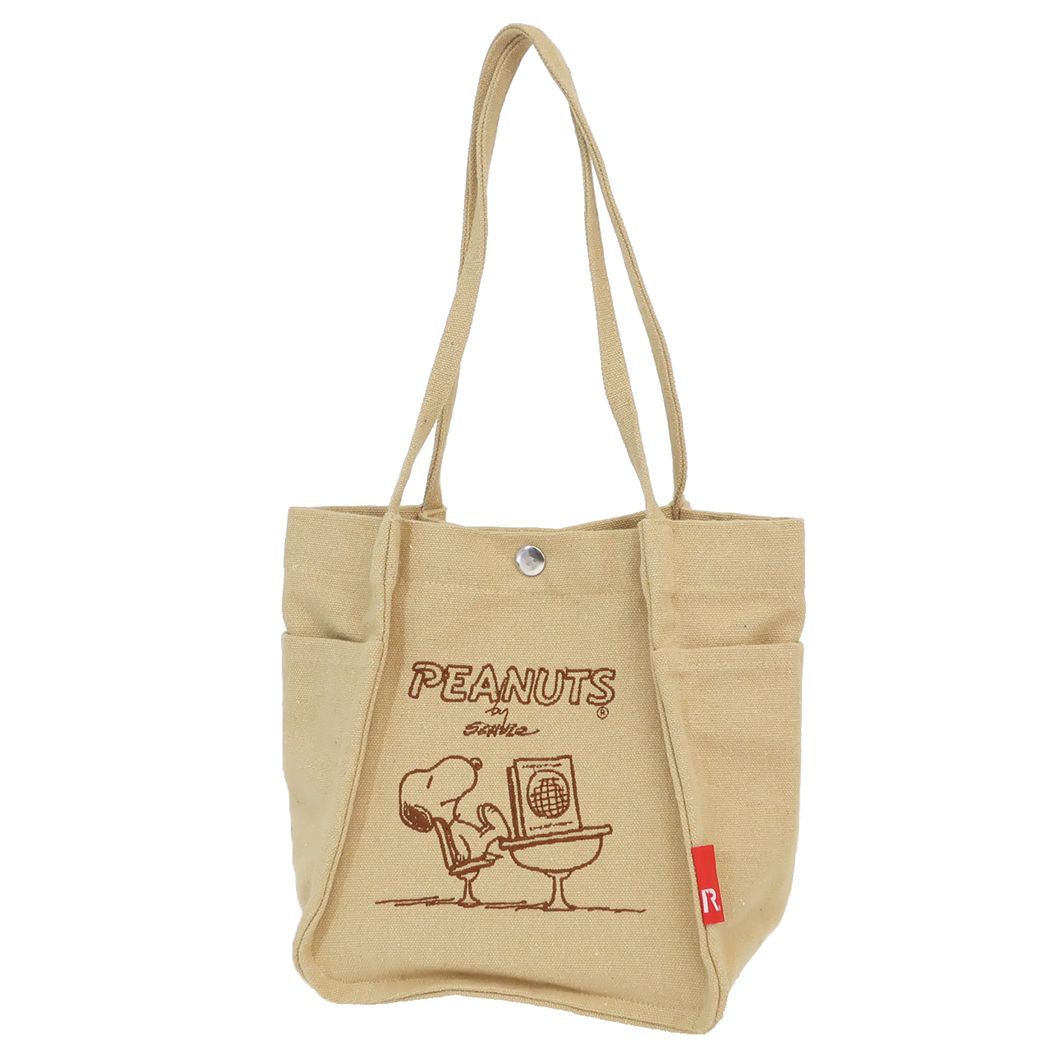 スヌーピー ミニバッグ IP.スクエア.PEANUTS-8C ミニバッグ Nuts ピーナッツ ルートート